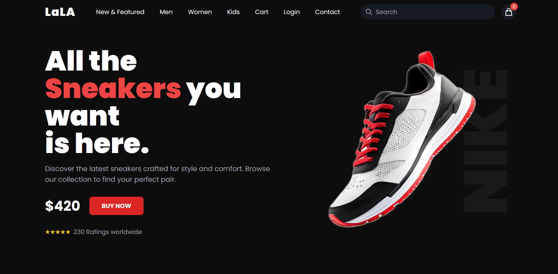 Footwear Website